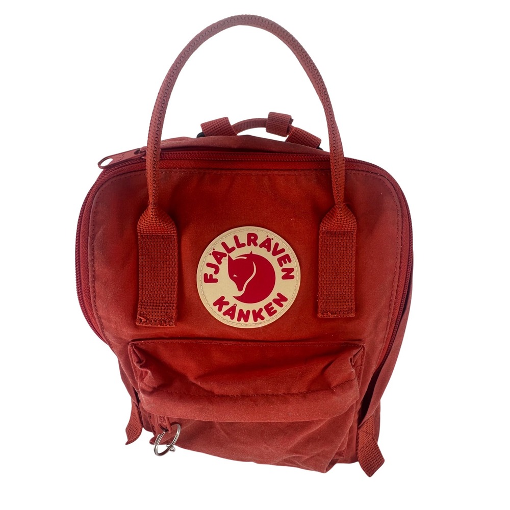 Fjallraven Kanken Mini Unisex Backpack Red Durable Water Resistant Bag